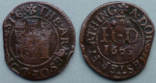 Dorchester, town issue 1669 farthing N889